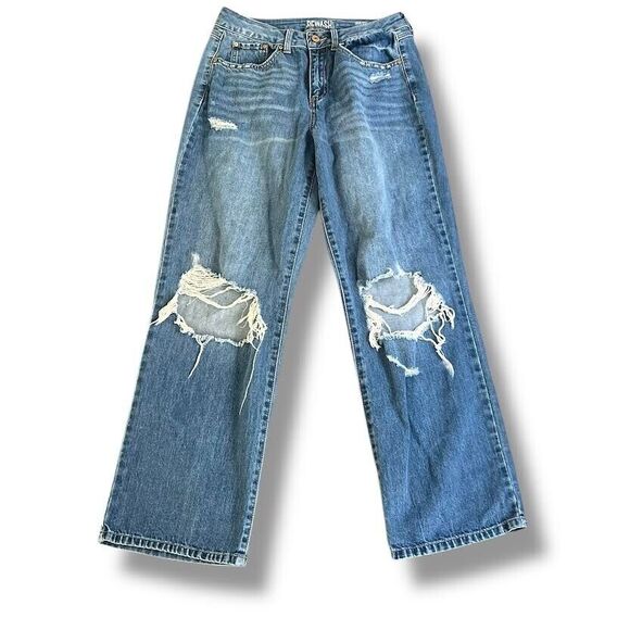 Rewash Jeans Women's 7/28 Medium Wash Hi Rise Vintage Reunion Straight W… - Picture 1 of 13